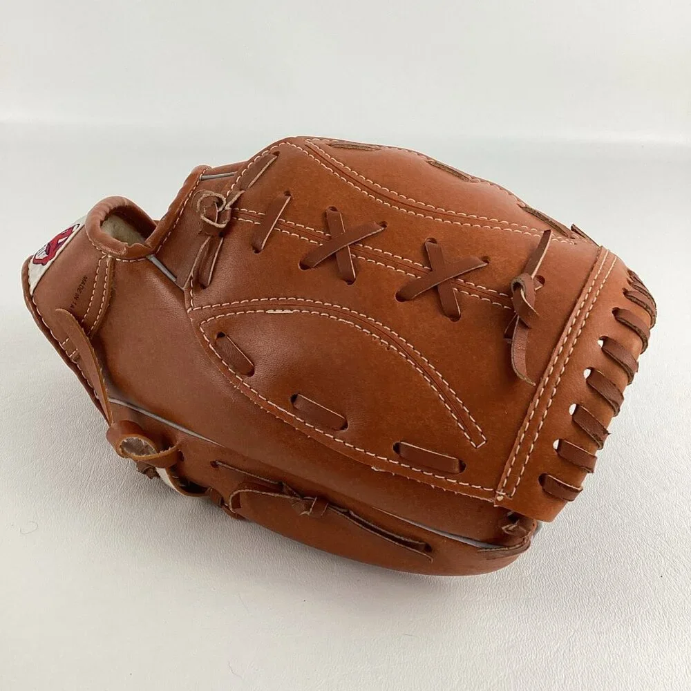 Cleveland Indians Baseball Glove Genuine Cowhide Laced Flex Action 2606 - Picture 5 of 10